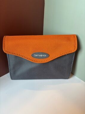 SAMSONITE Orange & Gray Travel Wallet